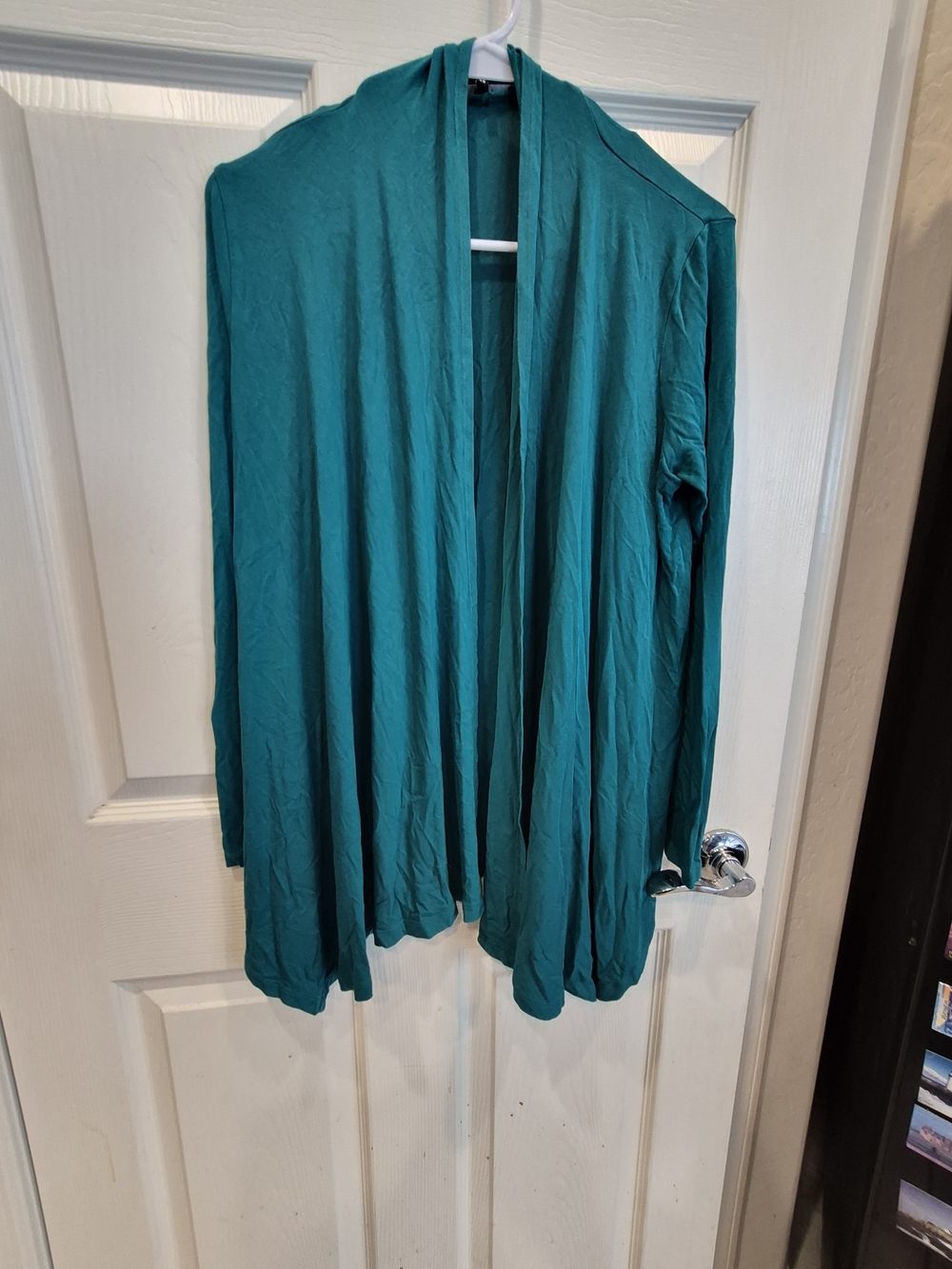 5/25 Tart Teal Open-Front Women's Cardigan